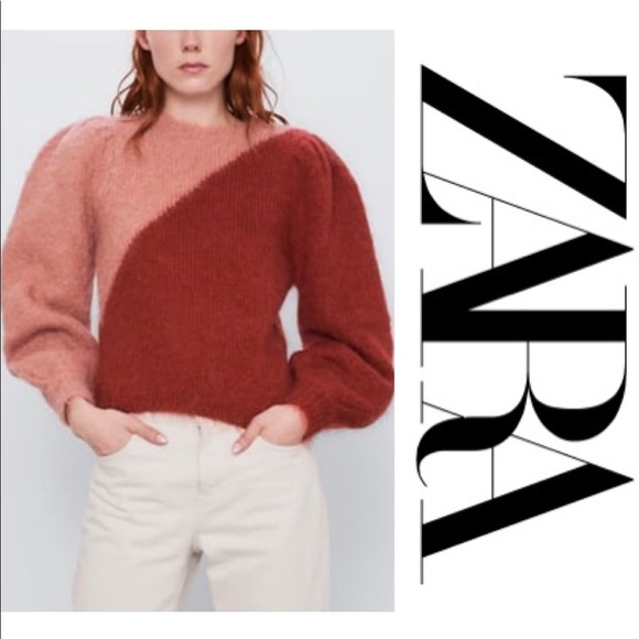 Zara Sweaters - NWT Zara Limited Edition ColorBlock Mohair sweater